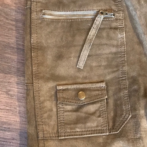 DANIER WASHABLE SUEDE, LINED, 5 POCKET, WIDE LEG, VINTAGE PANT - Picture 5 of 11